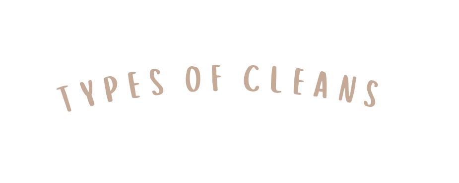 types of cleans